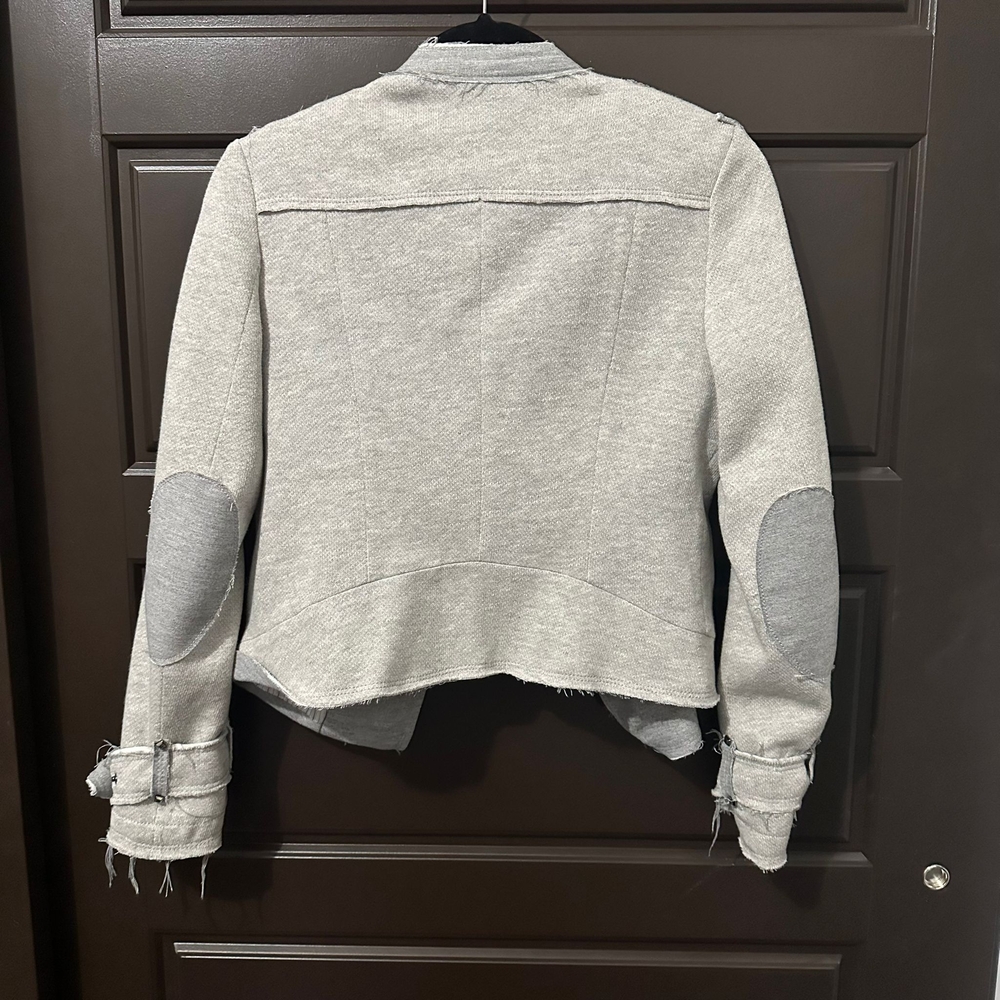 Zara Basic Gray Studded Jacket - image 3